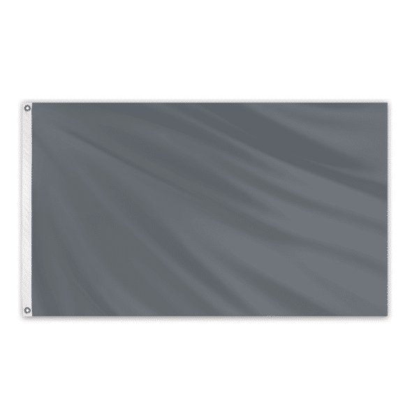 Global Flags Unlimited Solid Color Outdoor Nylon Flag 3' x 5' - Charcoal 204667 - main